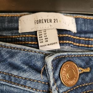 Forever 21 High Waist Skinny Jeans, size 12